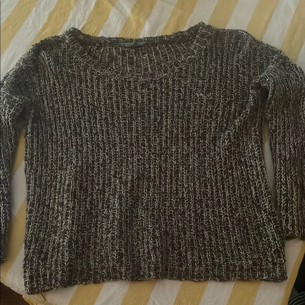 Cozy Black and White Women's Sweater